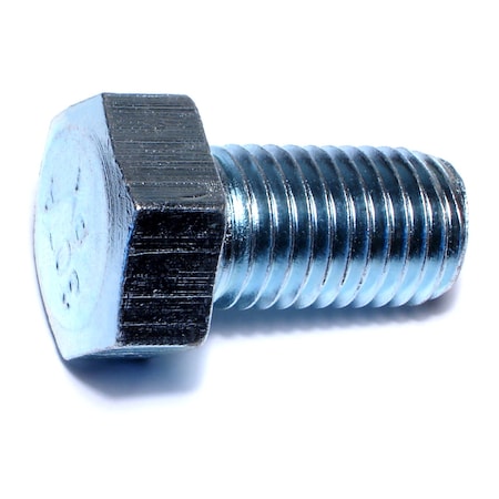Midwest Fastener Grade 2, 7/8"-9 Hex Head Cap Screw, Zinc Plated Steel, 1-1/2 in L, 5 PK 53352